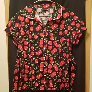 Sourpuss Cherry Pie Darling Top